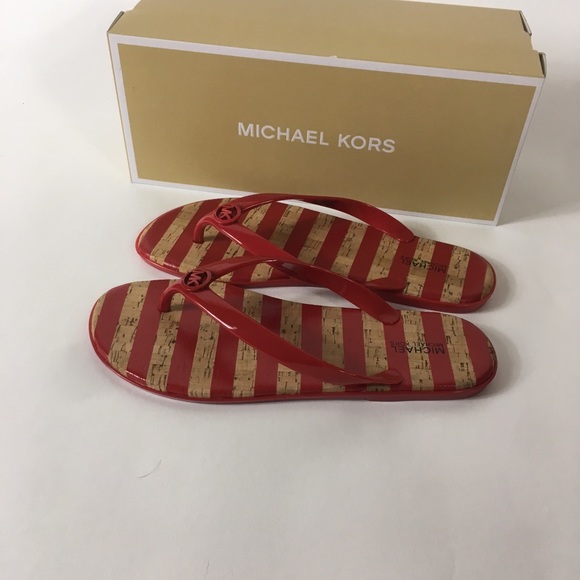 Michael Kors Jet Set Thong Flip Flop Sandals - Picture 6 of 8